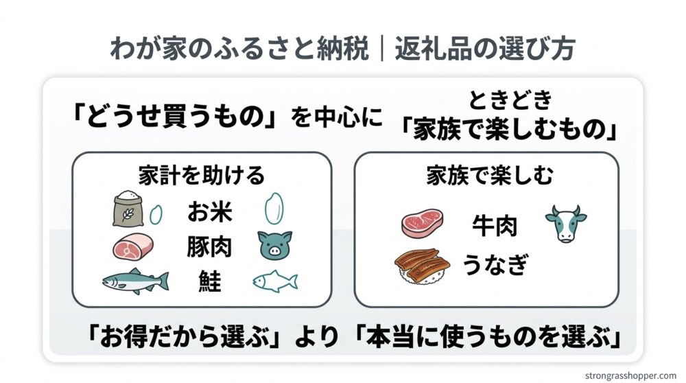 家計に役立つ返礼品の選び方