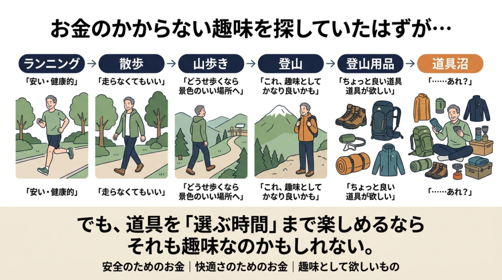 お金のかからない趣味を探していたはずが…